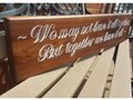Engraved Walnut Wood Sign: Custom Inspirational Verse, 36" Long