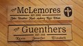 Custom Engraved Cherry Wood Newlywed Sign: Personalized Family Name