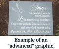 Engraved Memorial Plaque: Personalized Garden Tribute Sign (10" x 9")