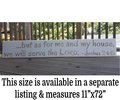 As for me and my house, we will serve the LORD Joshua 24:15 Carved Routed Wood Sign Housewarming Sign Newlywed Christian Jewish Bible Verse