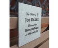 Engraved Memorial Plaque: Personalized Garden Tribute Sign (10" x 9")