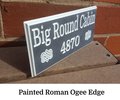 Custom Corian House Number Sign: Routed Acrylic Street Address
