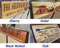 Engraved Walnut Wood Sign: Custom Inspirational Verse, 36" Long