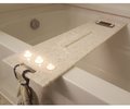 Bath Tub Tray Standard 28-34" x 8" Custom Made to Order Corian Caddy Tablet Cell Phone IPad Candle Holder Unwind Mom Gift Spa Soaking 112-1