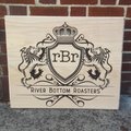 Custom Routed Oak Wood Sign: Home, Business, or Farm (20" x 25")