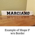Upcharge for Border and Shape Upgrade Add-On to Any Product