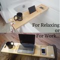 Laptop Desk Recliner Tray Custom Made to Order Pine Cherry Cedar Bath Caddy Tablet Cell Phone Ipad Holder Wood Bathtub 35-39" x 10"