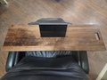 10" x 40-44" X-Long Laptop Wood Tray Laptop Recliner Dinner Lap Desk OPTIONAL Tablet Slot, Vent Holes, Book holder Cell Mug Wine Holders