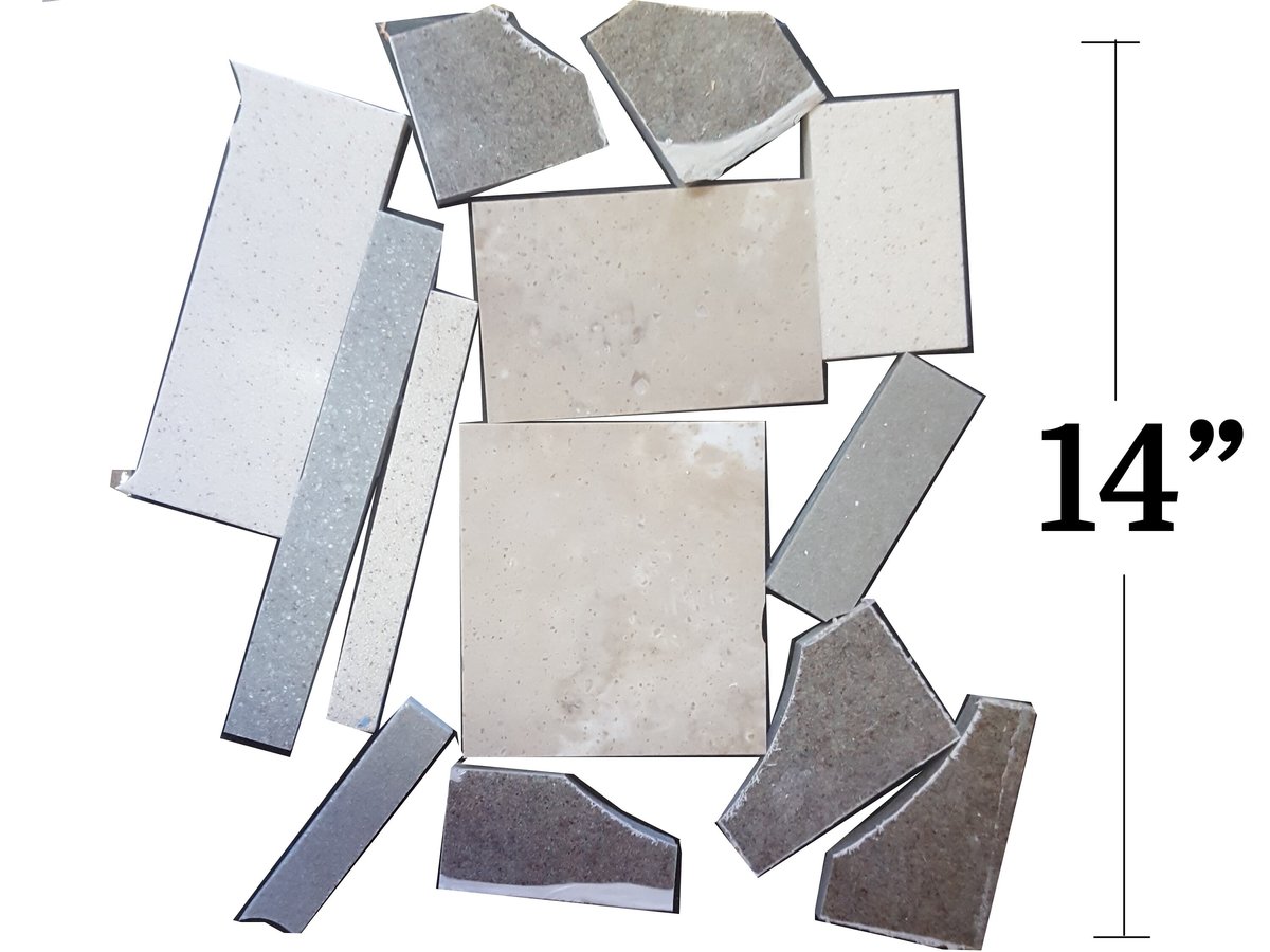 Scrap Corian Pen Blanks Craft Material Solid Surface Jewelry Material Keychains By the Box Full