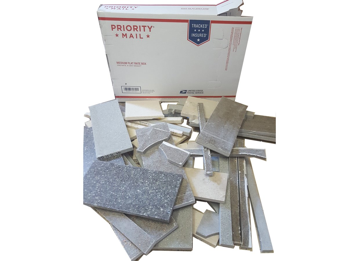 Scrap Corian Pen Blanks Craft Material Solid Surface Jewelry Material Keychains By the Box Full