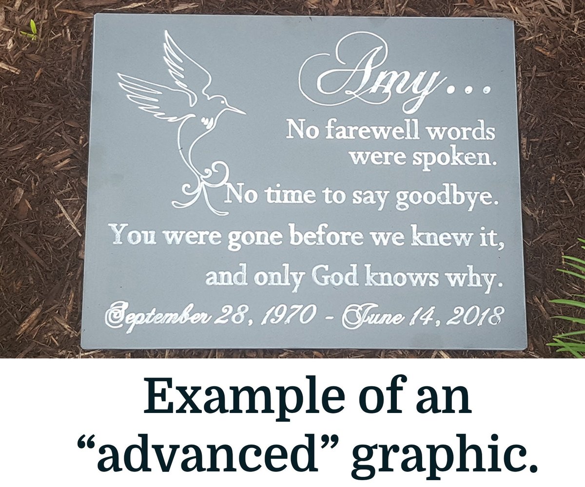 Engraved Memorial Plaque: Personalized Garden Tribute Sign (10" x 9")