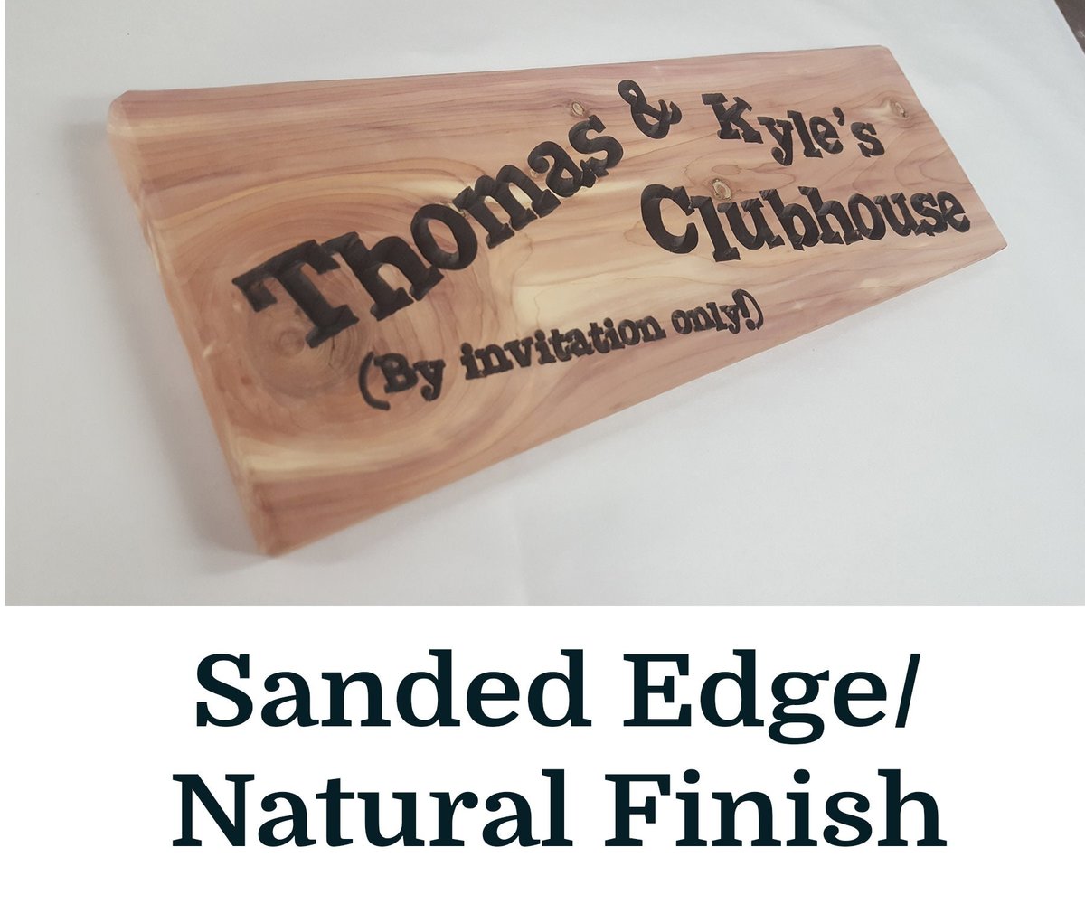 Custom Hand Routed Cedar Playhouse Sign: Personalized Kids Room Decor