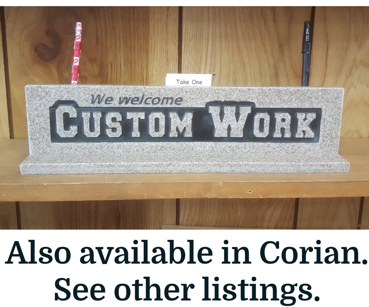 Custom Cherry Wood Desk Plaque: Personalized Quote Sign