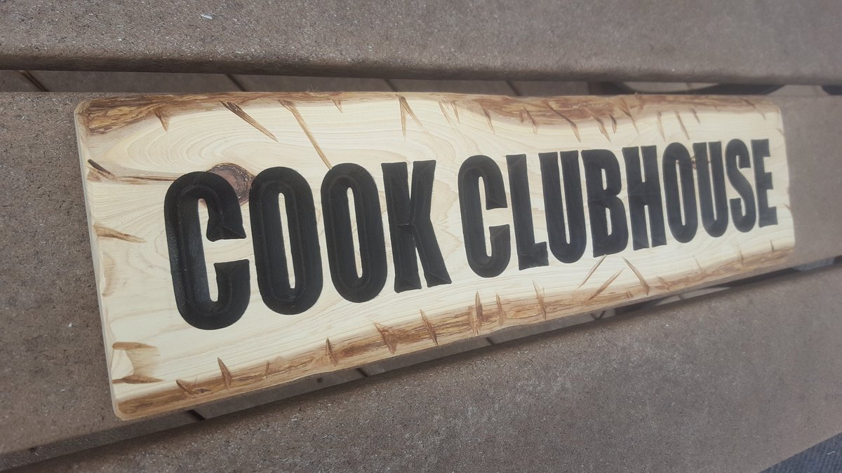 Custom Hand Routed Cedar Playhouse Sign: Personalized Kids Room Decor