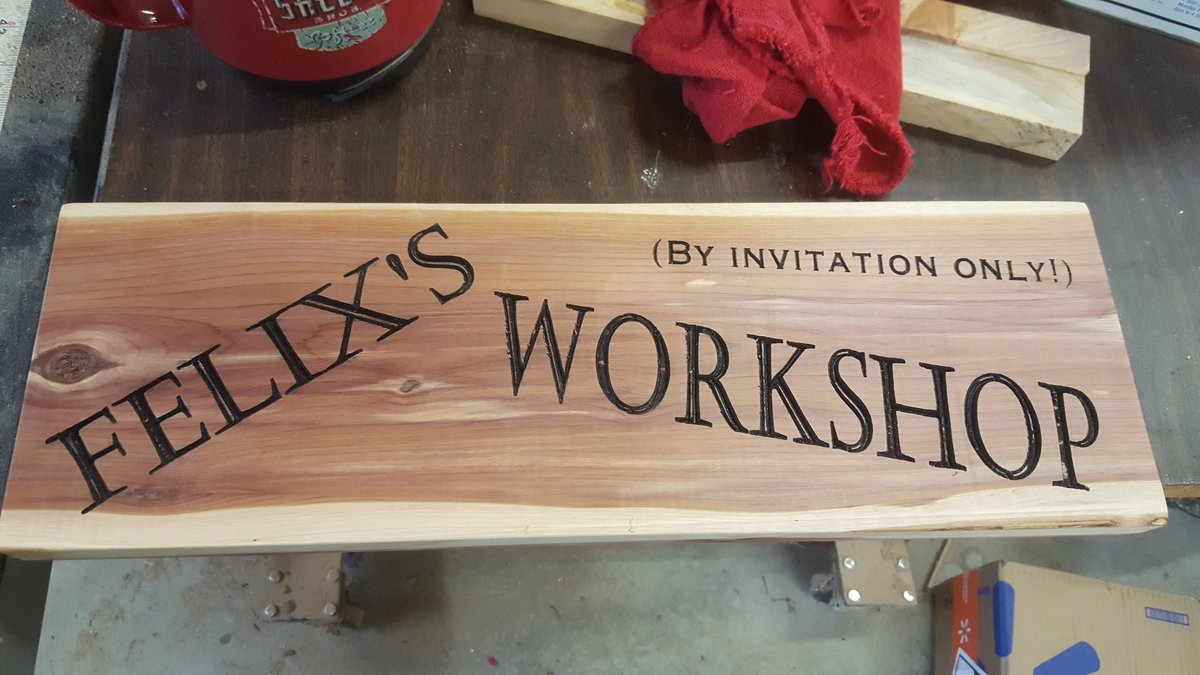 Custom Hand Routed Cedar Playhouse Sign: Personalized Kids Room Decor