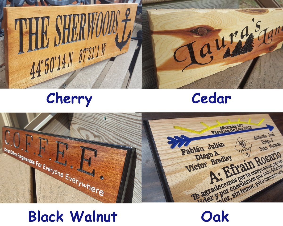 Personalized Carved Cherry Wood Sign: Newlywed Gift, Family Name