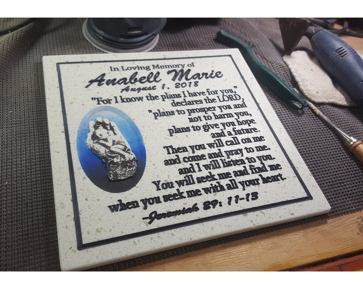 Memorial Plaque: Engraved Infant Loss Remembrance Marker