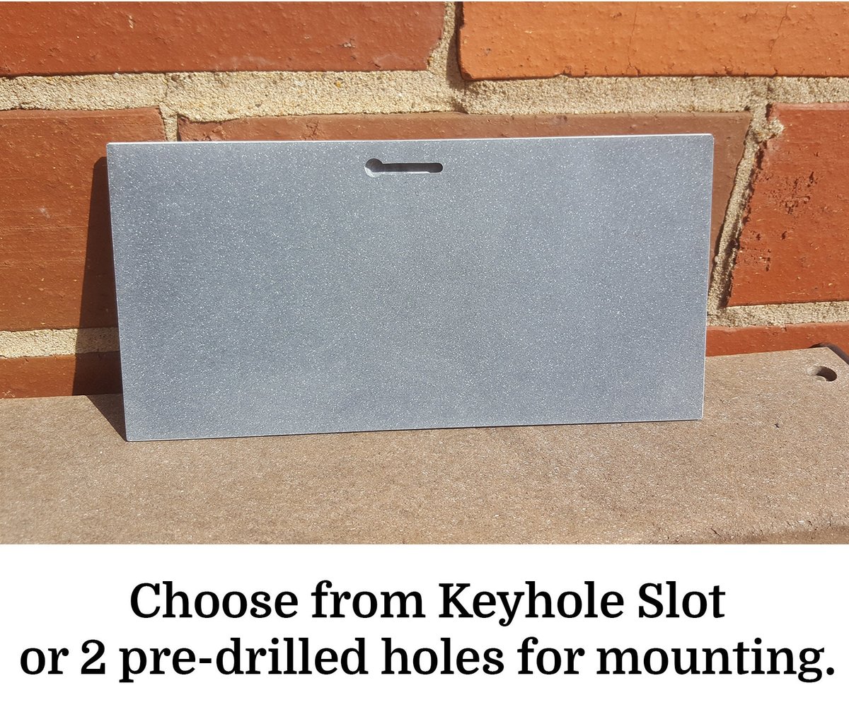 Custom Corian House Number Sign: Routed Acrylic Street Address