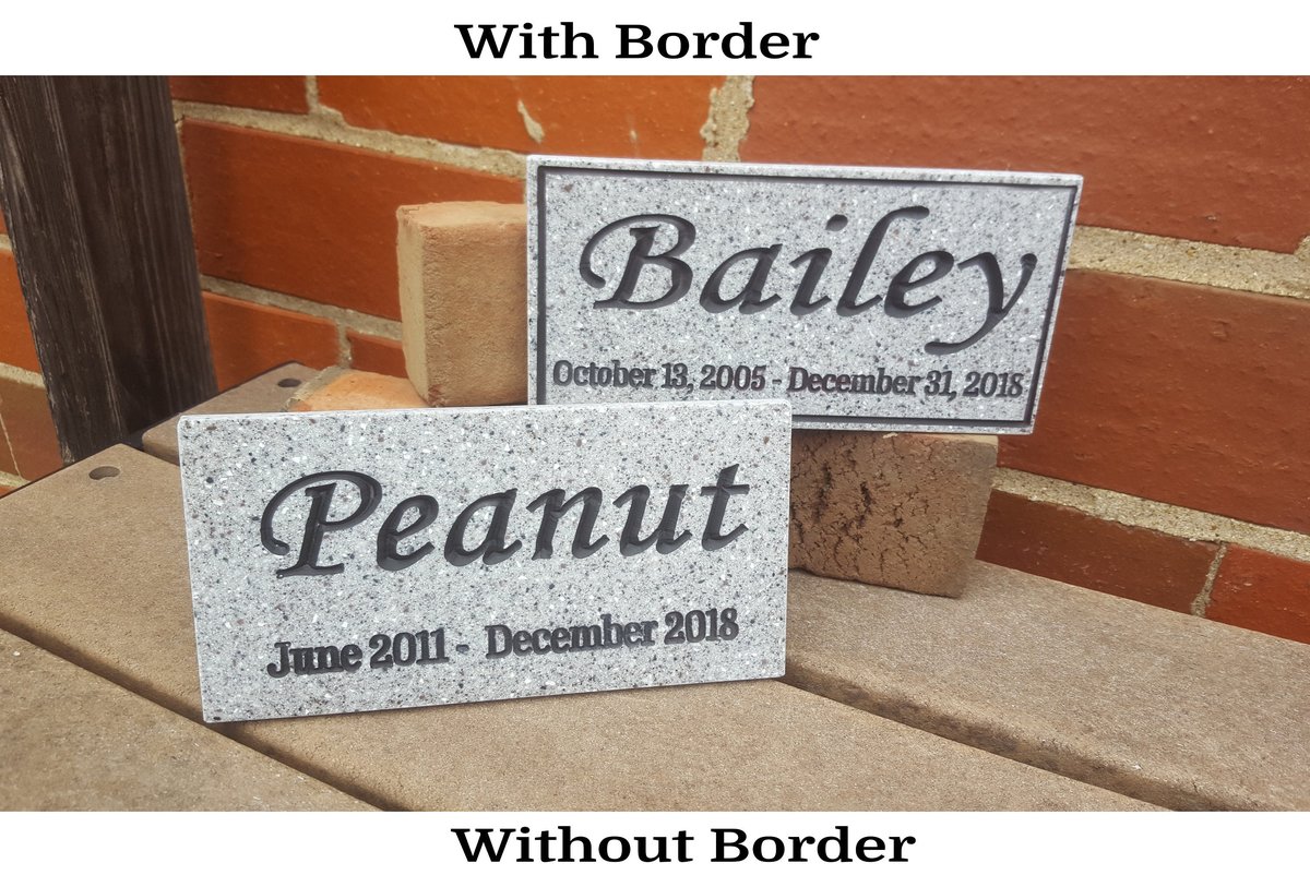 Custom Pet Memorial Grave Marker: Weatherproof Corian Stone, Prayer Garden Sign (5x10)