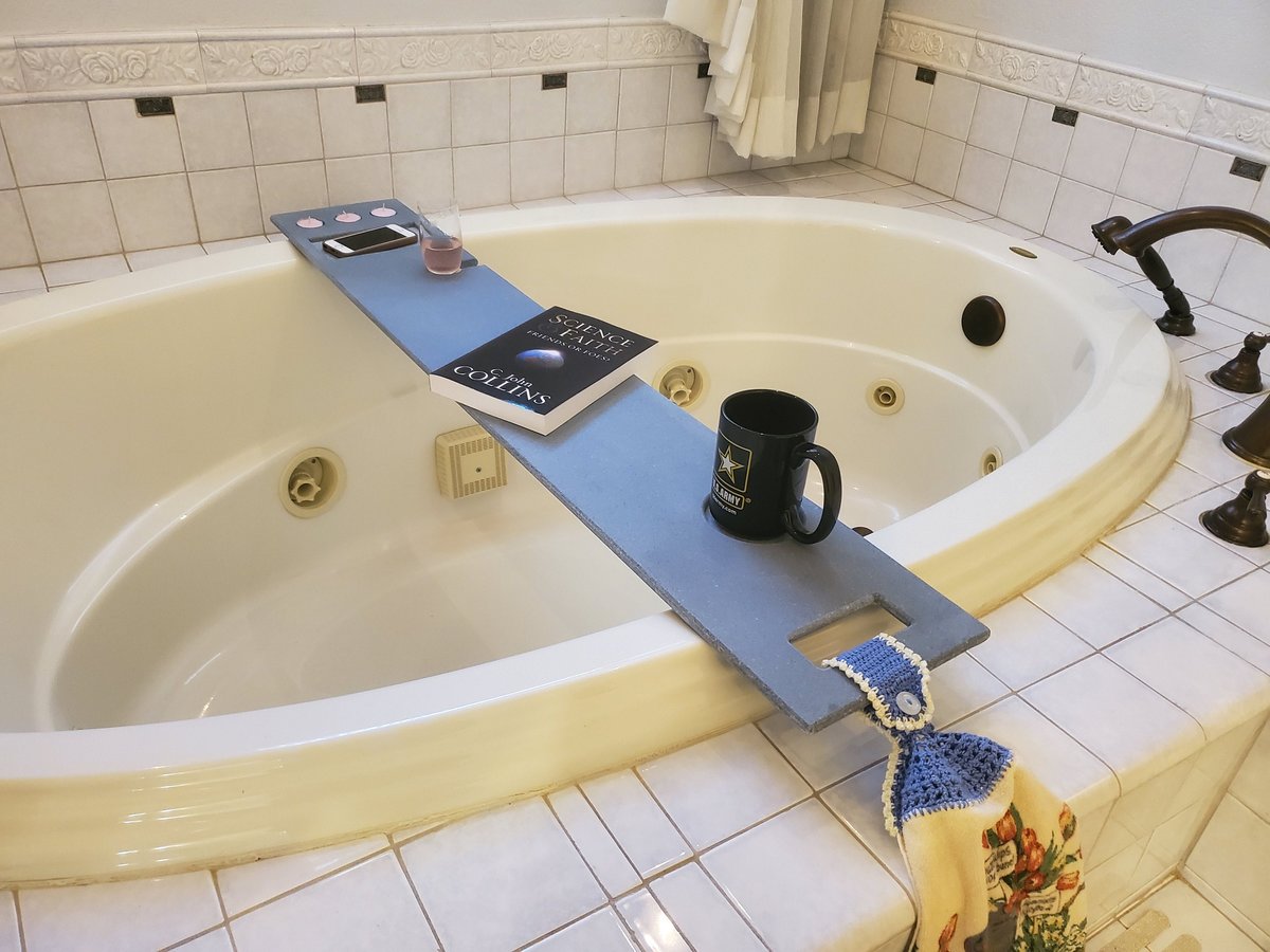 X-Large 46-50" x 8" Bath Tub Tray Custom Made to Order Corian Caddy Tablet Cell Phone IPad Candles Relax Mom Garden Jacuzzi Hot Spa 112-33