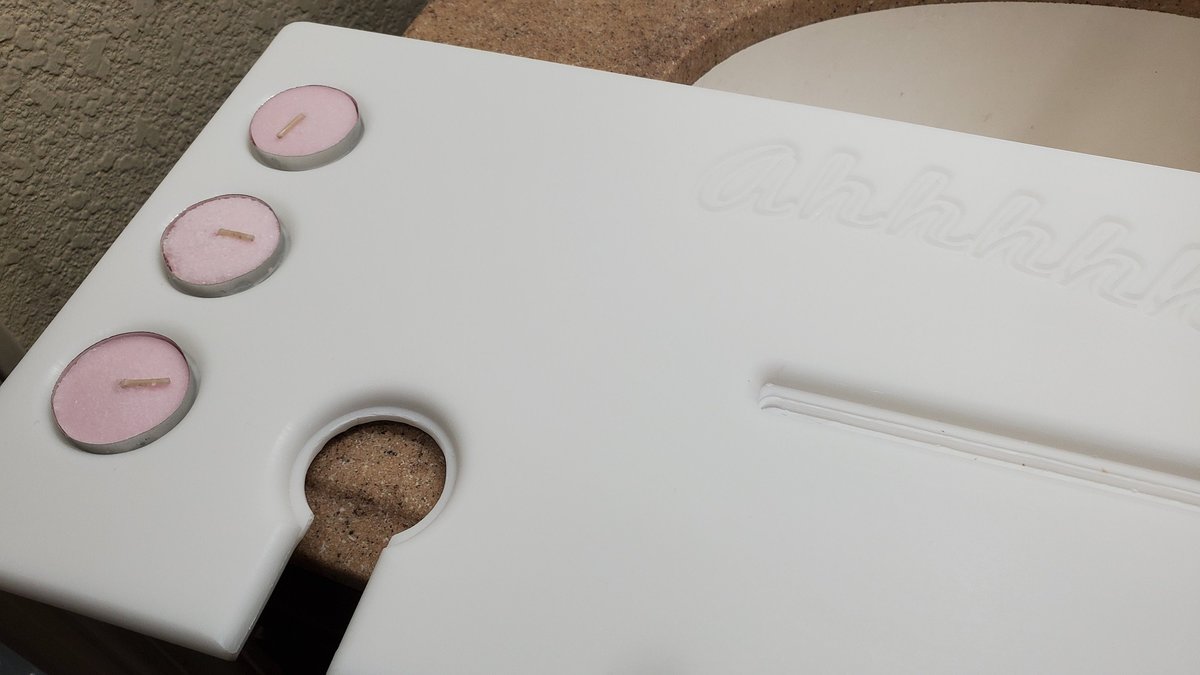 Bath Tub Tray 41-46" x 8" Custom Made to Order Corian Caddy Tablet Cell Phone IPad Candle Holder Relax Mom Garden Jacuzzi Soaker 112-11