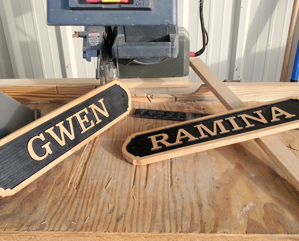 Horse Stall Name Sign Custom Carved Oak 3.5" x 18"