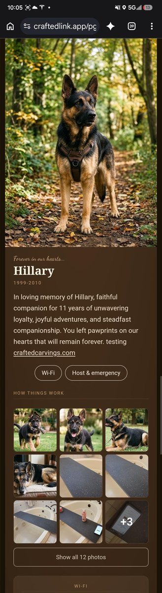CraftedLink  NFC Tag Tap to Open Link or Hosted Custom Keeper Story Page