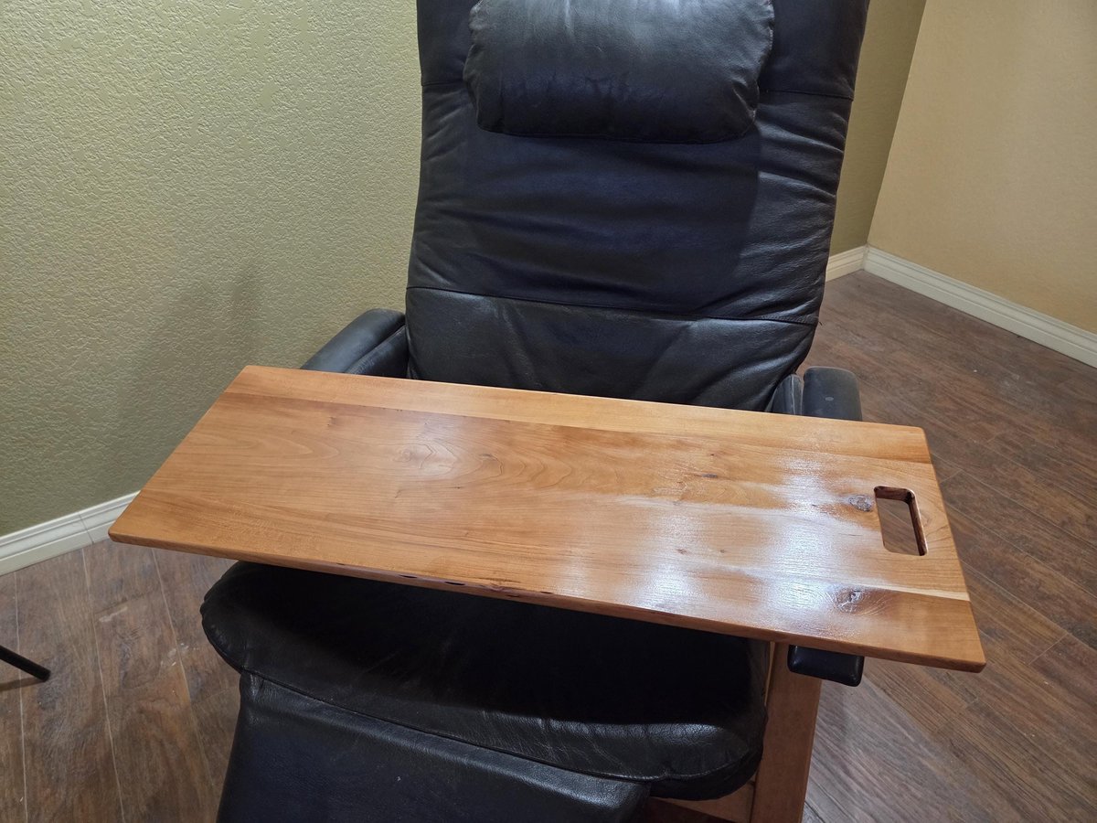 10" x 40-44" X-Long Laptop Wood Tray Laptop Recliner Dinner Lap Desk OPTIONAL Tablet Slot, Vent Holes, Book holder Cell Mug Wine Holders