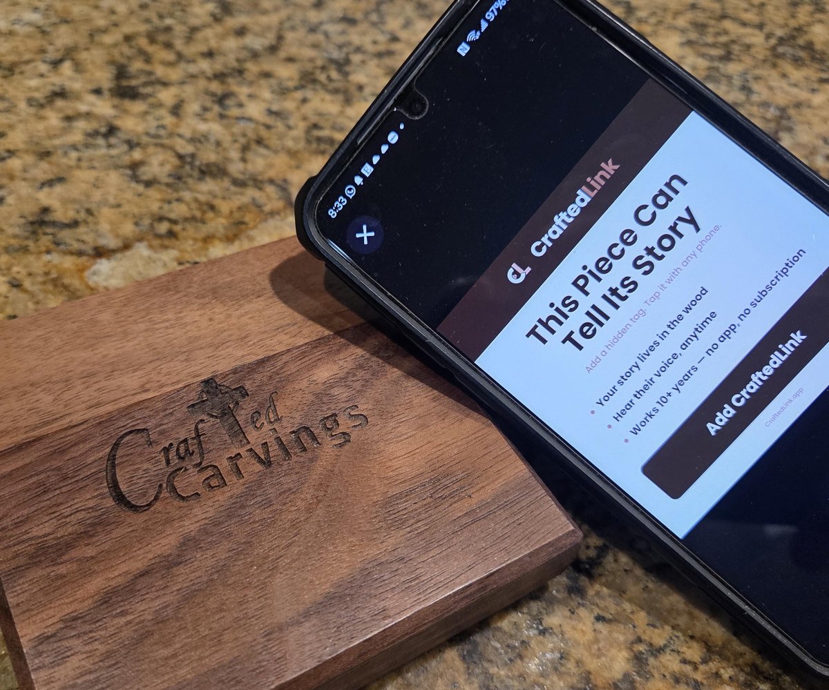 NFC smart tag / QR code Engraved Solid Wood Coaster, Tap to Share Wifi, Reviews, Business Card, Photo Story Keepsake - Changeable 4" x 4"